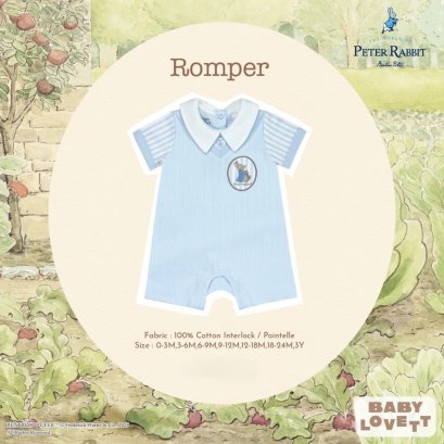 BabyLovett ชุดนอน ชุดรอมเปอร์ Peter Rabbit&trade; ผ้านุ่มสบาย สำหรับเด็ก 0-24 เดือน